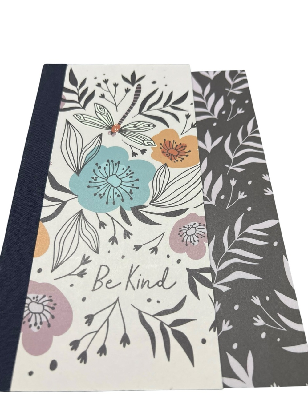 Be Kind Floral Notebook - Blue Accent